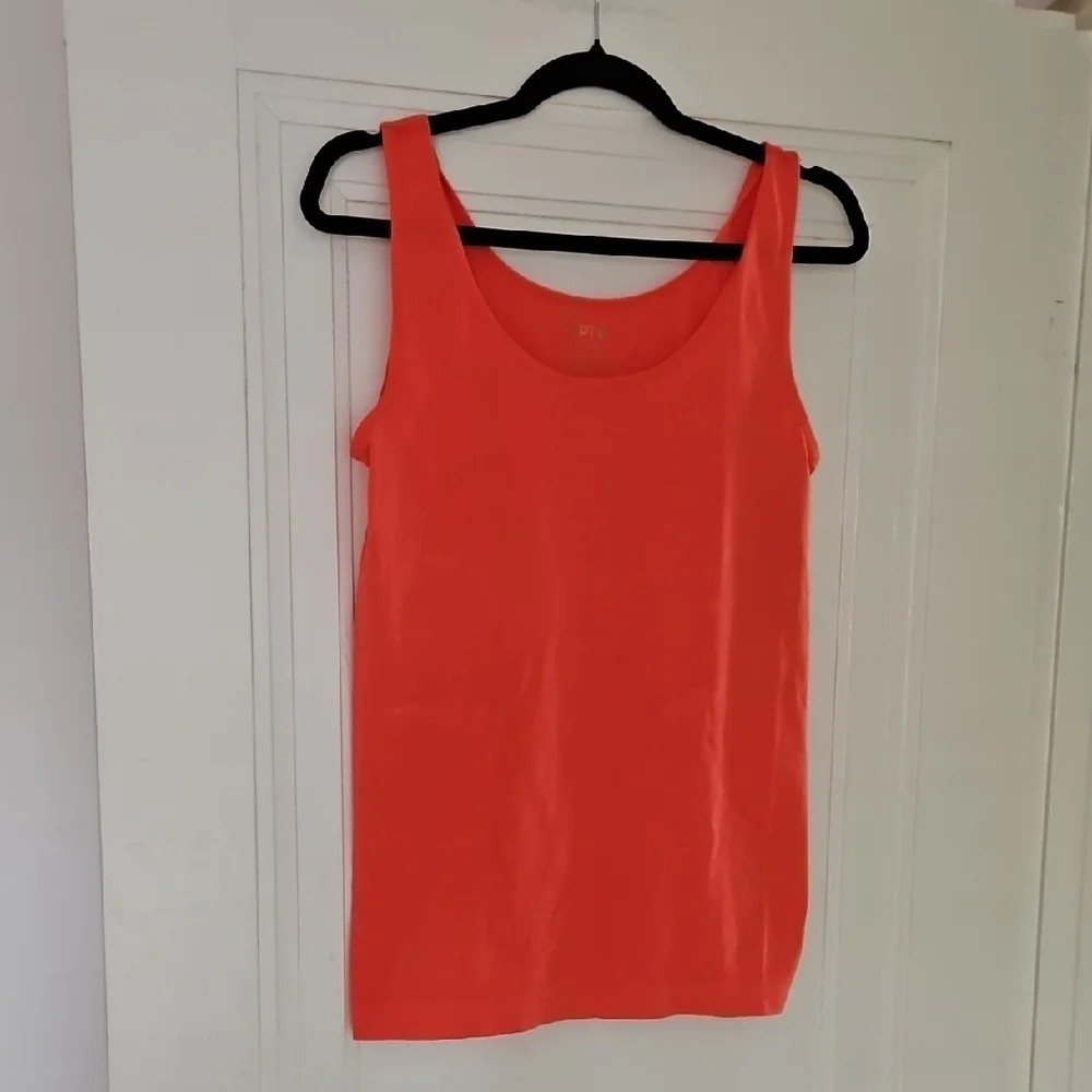 Apt. 9 Coral Red Tank Top, Stretchy, Light, Scoop Neck, Size PXL, NWOT